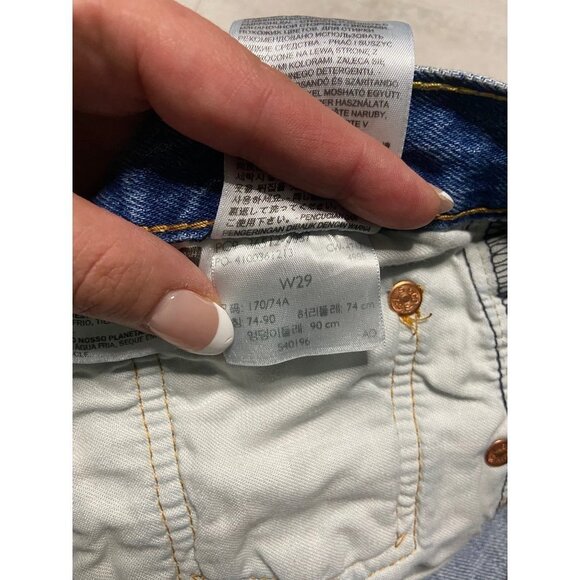 Levi’s 501 Cut Off Denim Jean Shorts-sz 29 - Picture 5 of 6